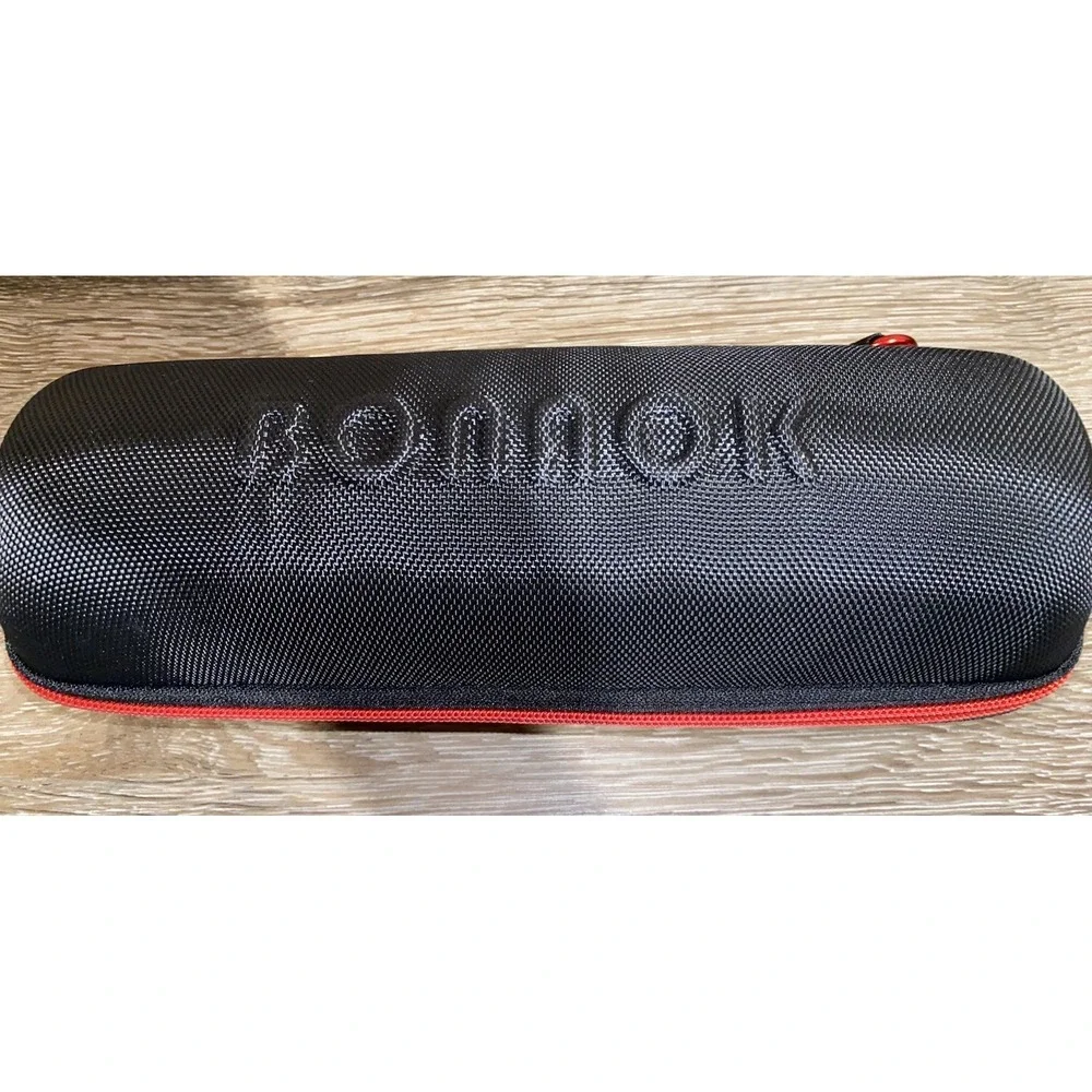 Bonaok Wireless Bluetooth Karaoke Microphone Black and White with Case